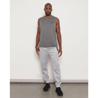 Calça Helanca Masculina Jogger Fitness Fitter Cinza