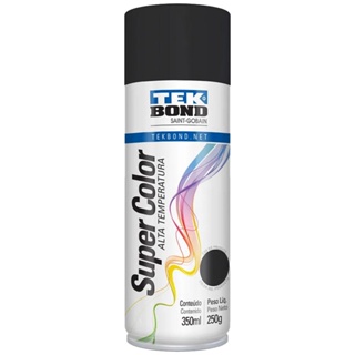 Tinta Spray Alta Temperatura Preto Fosco 350ml / 250g