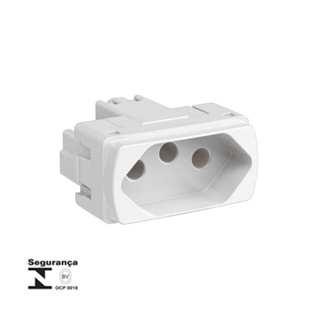 Módulo Tomada 2P T 10A 250V Branco Miluz Schneider