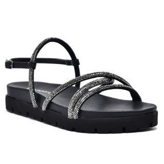 Sandalia Via Marte Papete Strass Brilho Feminina Original