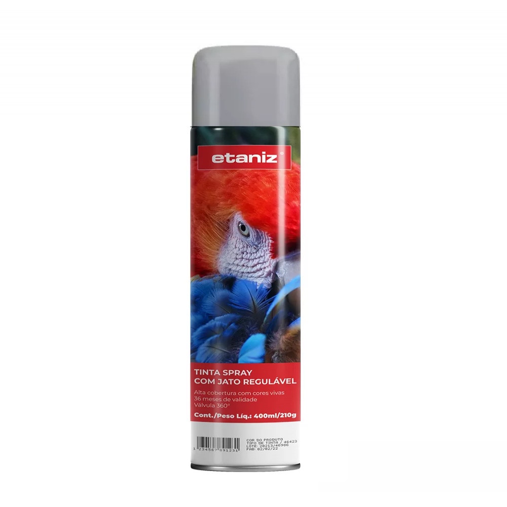 Tinta Spray Alumínio 400ML - Etaniz