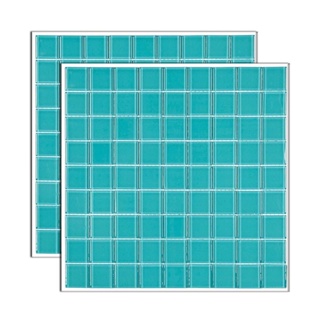 Pastilha de vidro Cristal placa 29,2x29,2cm verde Glass Mosaic