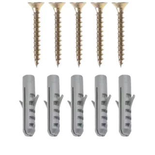 Kit Parafuso 5,0 X 40mm Chipboard C Bucha 8mm - 100 Und