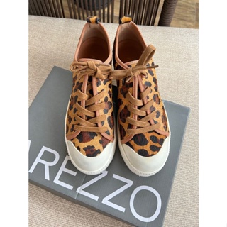 T nis Arezzo On a Couro Animal Print Branco Tratorado Desejo