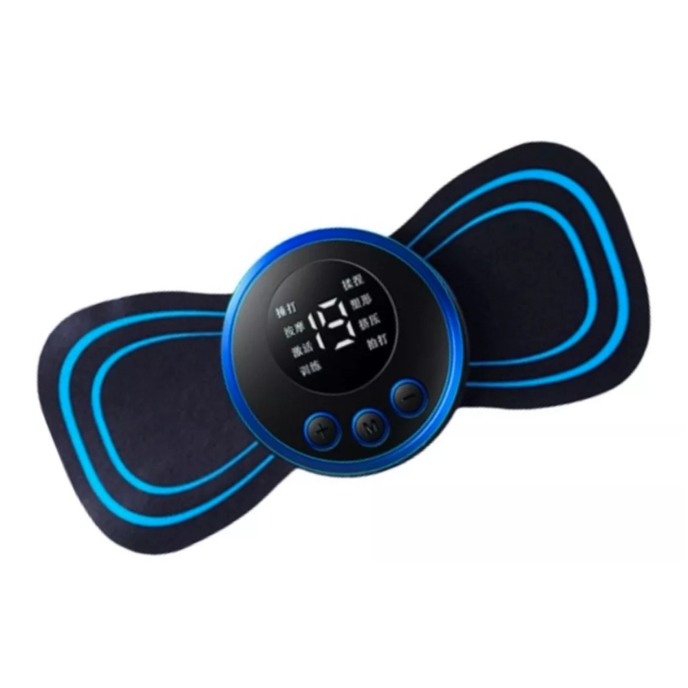 Mini Massageador Elétrico Portátil Recarregável Alivio de Dor Muscular Relaxamento Fisioterapia