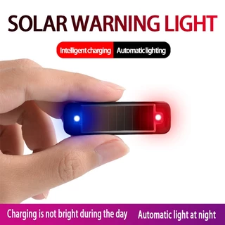 Mini Luz De Alarme Solar Para Carro Segurança Noturna Simulação Sem Fio Anti-Roubo