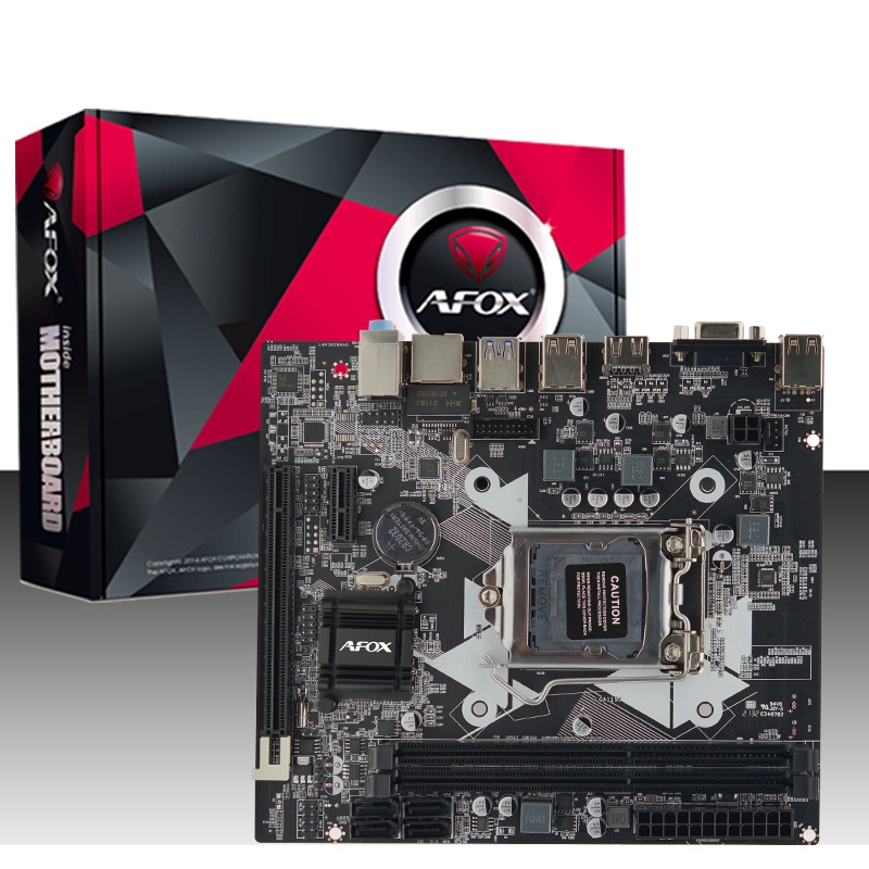 Placa-Mãe M,ATX AFOX 4ªGeração LGA 1150 Intel H81 ,DDR3,V4