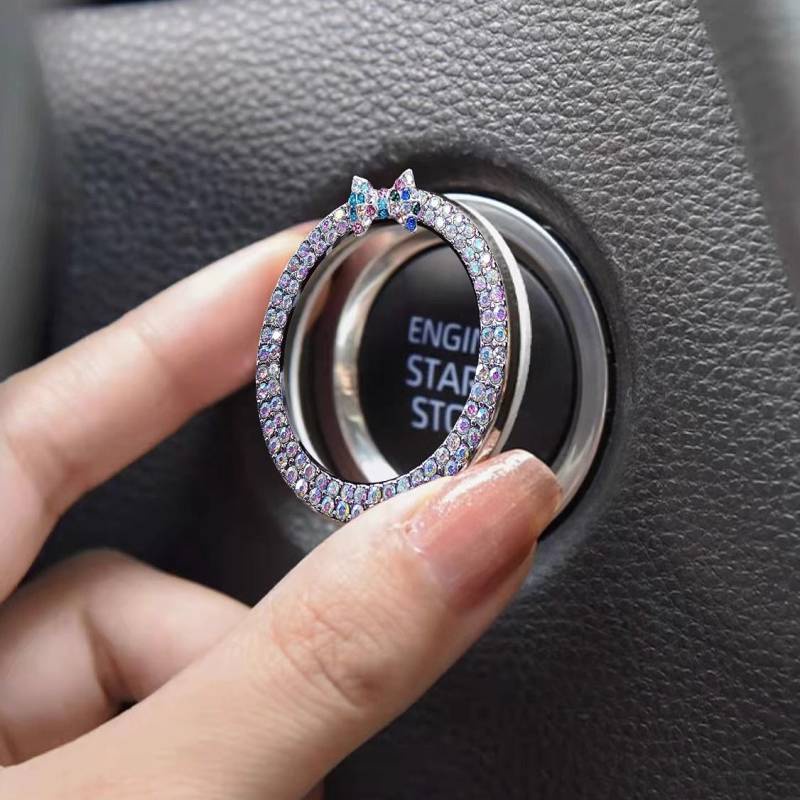 Car One-click Start Button cover Decorative Protective Cover For