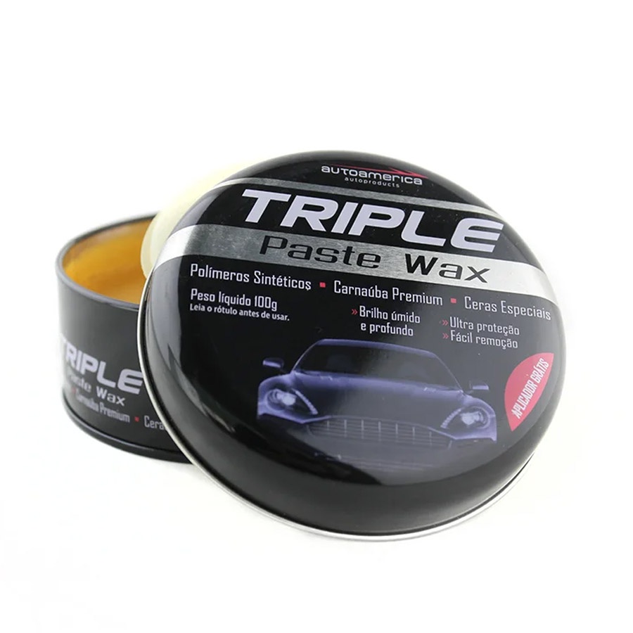 Cera De Carnauba Triple Paste Wax 100g Autoamerica