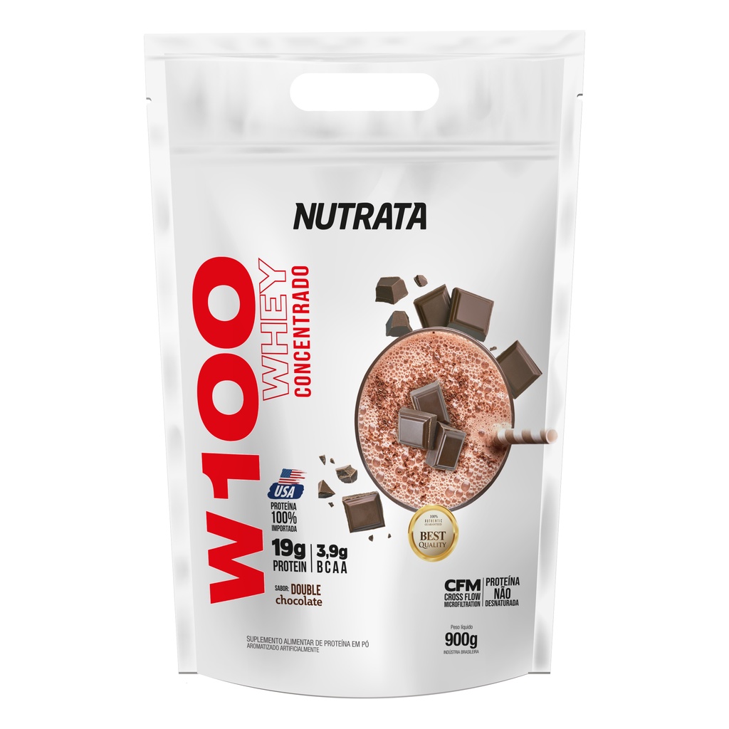 W100 Whey Concentrado 900g Refil – Nutrata