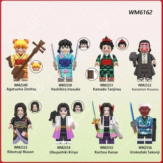 Montagem De Blocos De Construção De Figuras Demon Slayer Tanjiro Da Série De Anime De Brinquedo