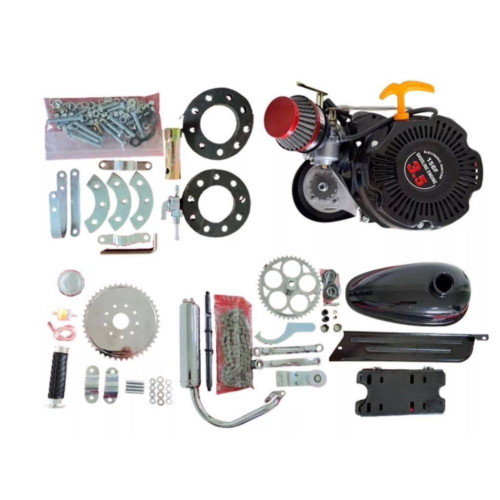 Kit Motor Completo Bicicleta Motorizada 100cc a Gasolina 4 Tempos GTS