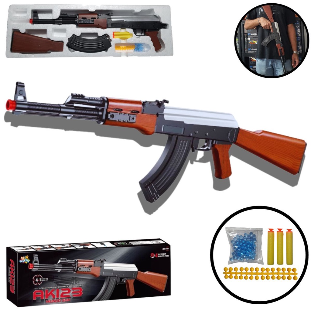 Arma de brinquedo para nerf armas metralhadora automática 3 modos sniper  gun 2 revistas diy brinquedo motorizado blasters espuma brinquedos -  AliExpress