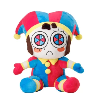 CF O Incrível CIRCUS DIGITAL Pomni Jax Bonec De Pelúcia Para Crianças Decoração De Casa Q Versão Brinquedos Recheados