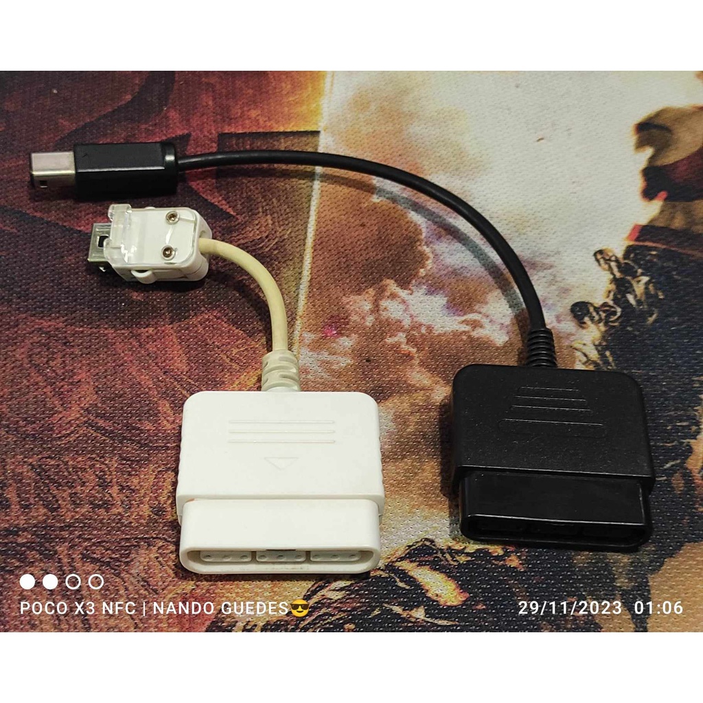 Adaptador Conversor ps2 para Nintendo Wii e game cube funcionando 100% usado