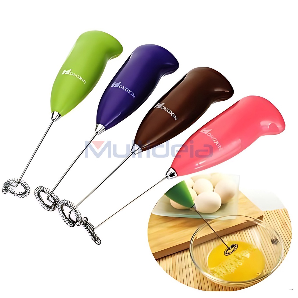 Batedor Misturador Mixer Elétrico para Bebidas Leite Café Clara de Ovos