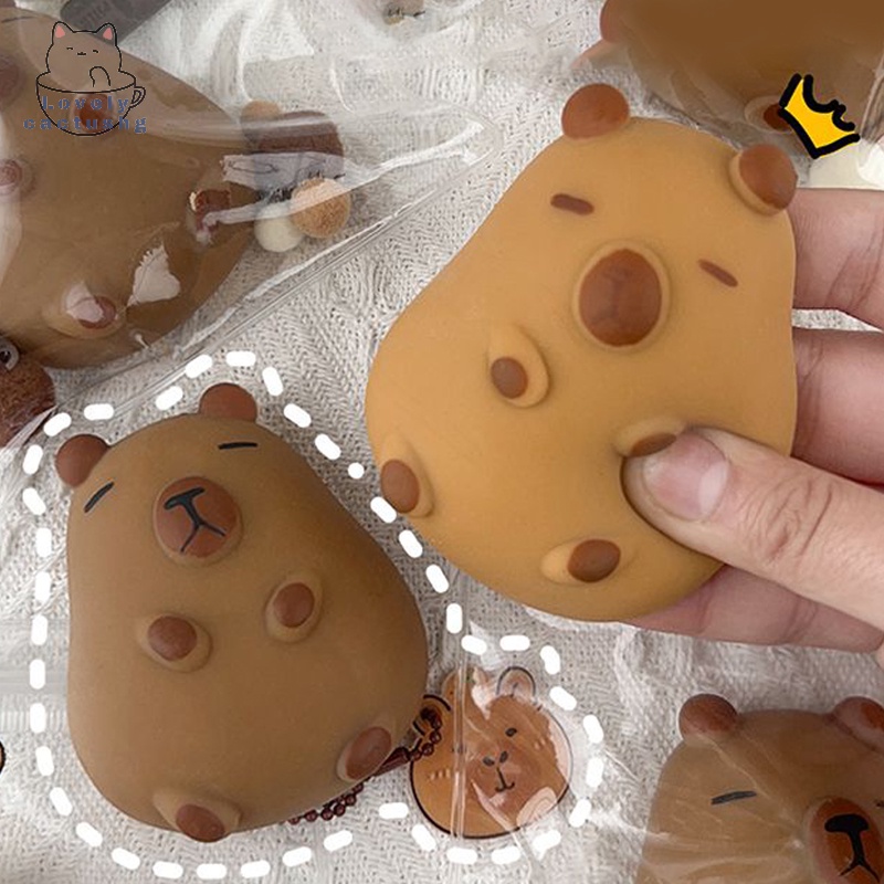 Adorável Cacto TPR Deion Lovely Capybara Cola Macia Lenta Rebound Doll Toy Cute Funny Trick Gift Fidget Brinquedos De Estresse Bonitos