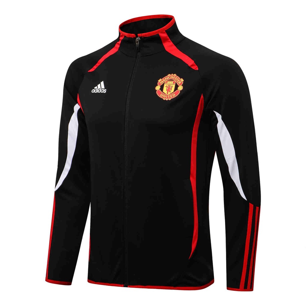 MU Manchester United Casaco De Futebol Preto Para Homens 2021-22 ...
