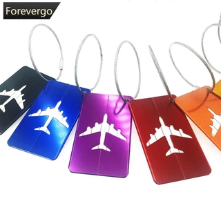 FOREVERGO Aluminum Liga De Alumínio Bagagem Etiqueta À Prova D'água Mala De Viagem Nome Etiquetas De Identificação Endereço Porta-Cartões De Acessórios X5Z5
