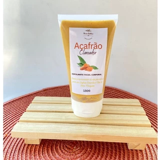 Esfoliante de Açafrão Clareamento Facial Corporal Foliculite Espinhas Acne