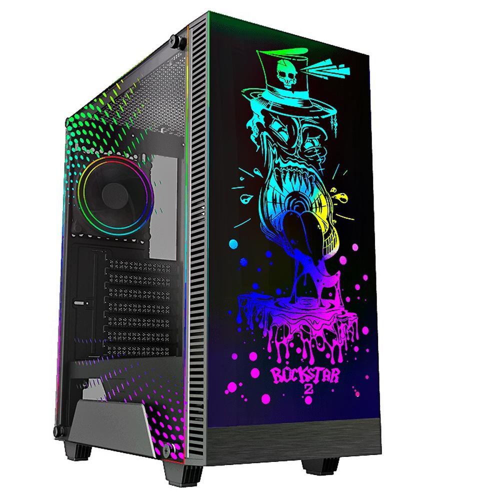 Gabinete Gamer Gamemax Rockstar 2 ARGB Mid Tower 1 Fan