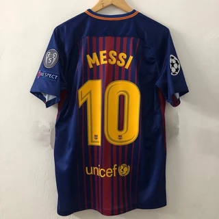 Barcelona 17 18 Camisa De Futebol RETRO #10MESSI 9 SUAREZ Homens Jersey 2017 2018