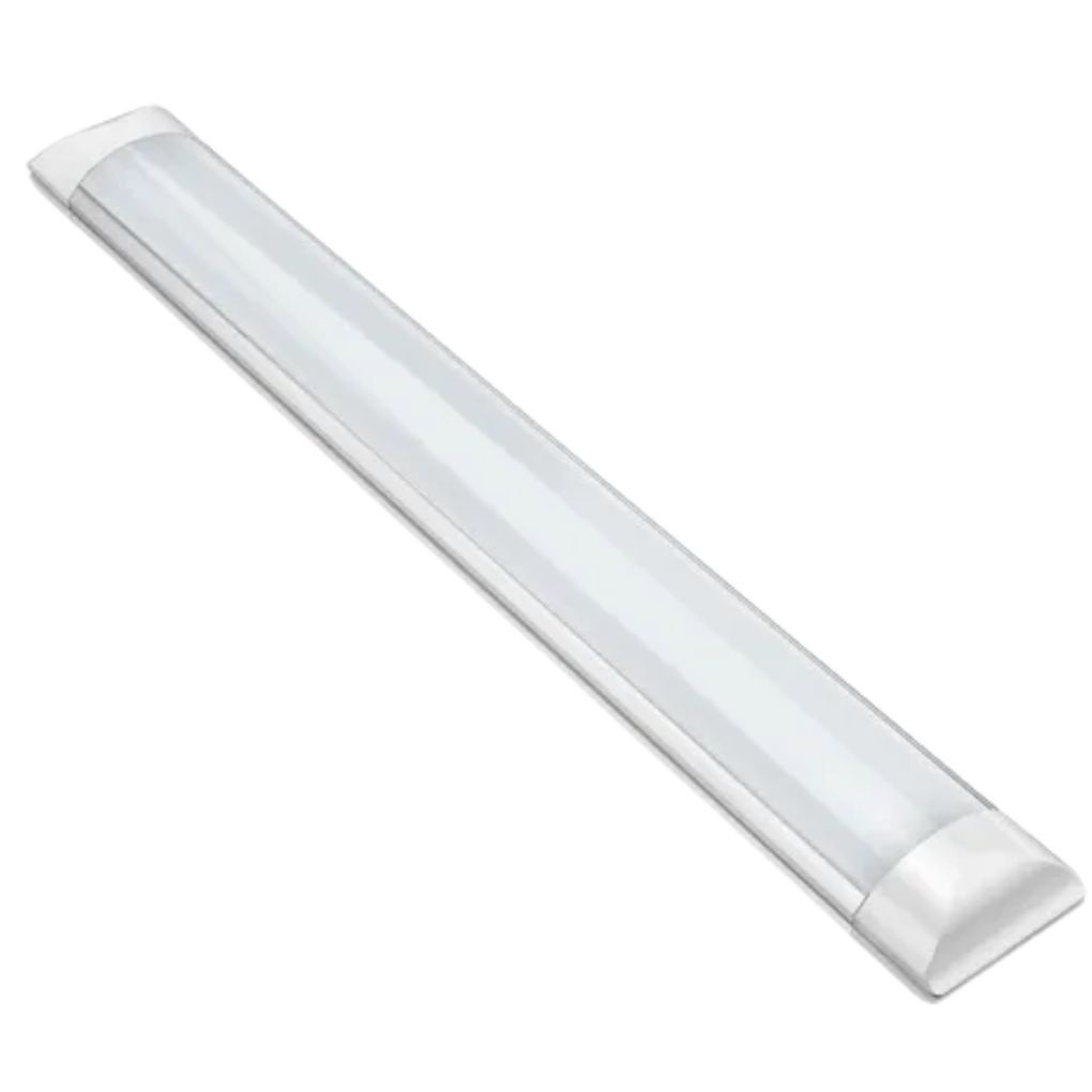 Luminaria Slim Sobrepor Led 120cm 36w Branco Frio 6500k