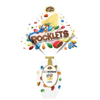 Ovo De Páscoa Rocklets Chocolate Branco Arcor 220g