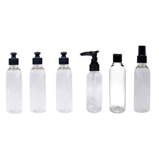 Kit 3 Frascos Pushpull 1 Pump 1 Spray 1 Fliptop