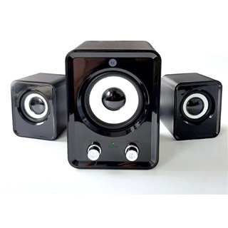 Mini Subwoofer Bright 506, Surround 2.1, 8W, USB, Preto