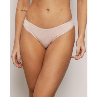 Calcinha Feminina Fio Duplo Bege