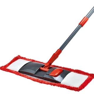 Mop Flat Microfibra Com Cabo Telescópio Powermaid Para Pisos Frios Sintéticos Madeira