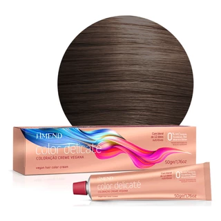 COLORACAO CREME VEGANA 7.0 LOURO MEDIO COLOR DELICATE AMEND