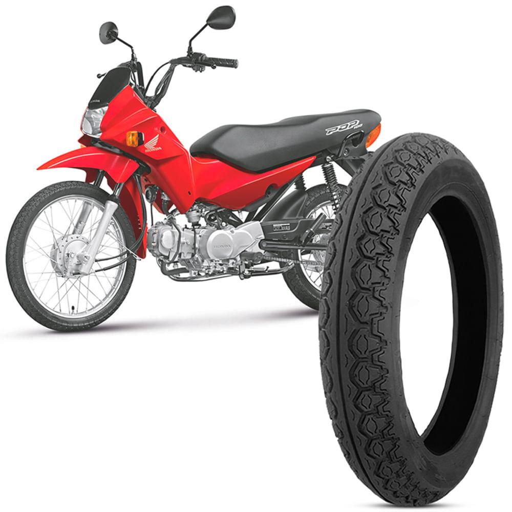 Pneu Moto Pop 100 Technic 80/100-14 49l Traseiro Tiger | Shopee Brasil