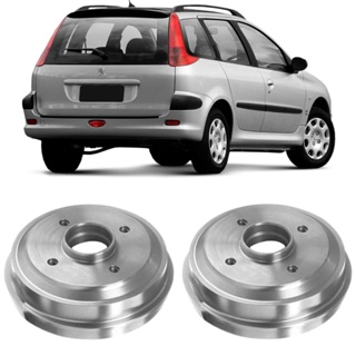 Par Tambor Freio Peugeot 206 207 99/15 Traseiro C/cubo