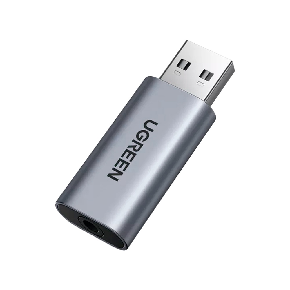 Adaptador Áudio Externo Ugreen Cm383 Usb 2.0 para 3.5mm