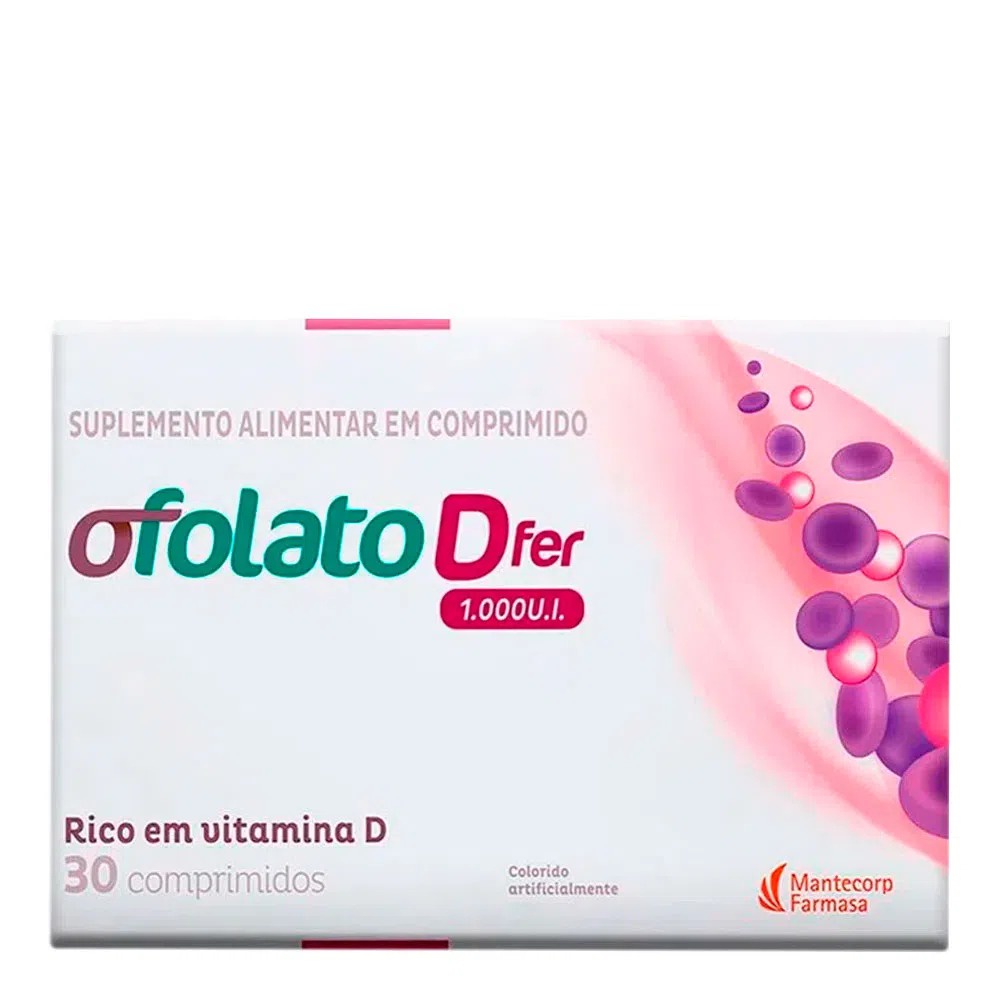 Suplemento de Vitamina D Ofolato D 1.000UI com 30 comprimidos