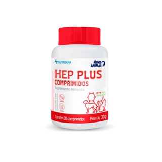 Suplemento para Cães e Gatos Nutrisana Hep Plus Mundo Animal 30 Comprimidos