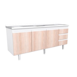 Gabinete Veneza p/ Pia 200cm Madeirado Bonatto