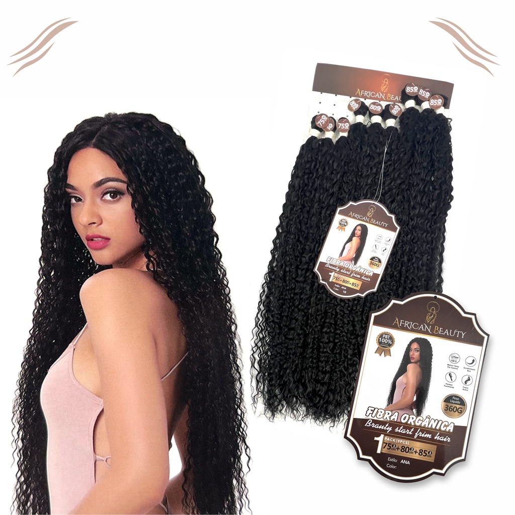 CABELO TELA ANA AFRICAN BEAUTY 300G 85CM BIO FIBRA PREMIUM