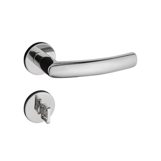 Fechadura de inox escovado 55mm Luma Pado Fechadura Ix Luma Rr2 582-90 Banheiro Ixp Pado