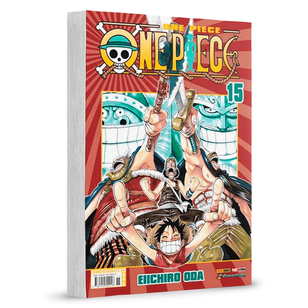 ONE PIECE 3 EM 1 [Vol.15] ワンピース EIICHIRO ODA Mangá Brazil 2023 Português  LACRADO