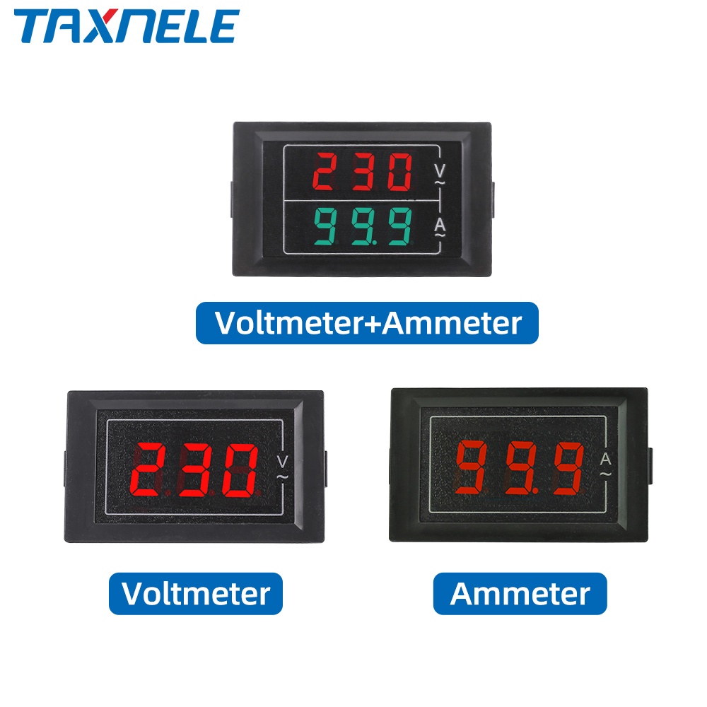 Multimetro Amperometro Voltmetro DC 6‑200 V Volt Monitor con Funzione
