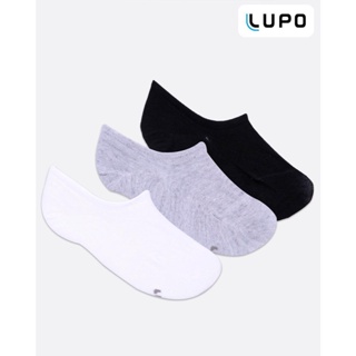 Kit 3 Pares de Meia Soquete Lupo Branca Cinza Preta