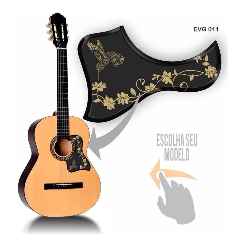 Adesivo Escudo De Violao Resinado Relevo Alto Brilho Evg011 | Shopee Brasil