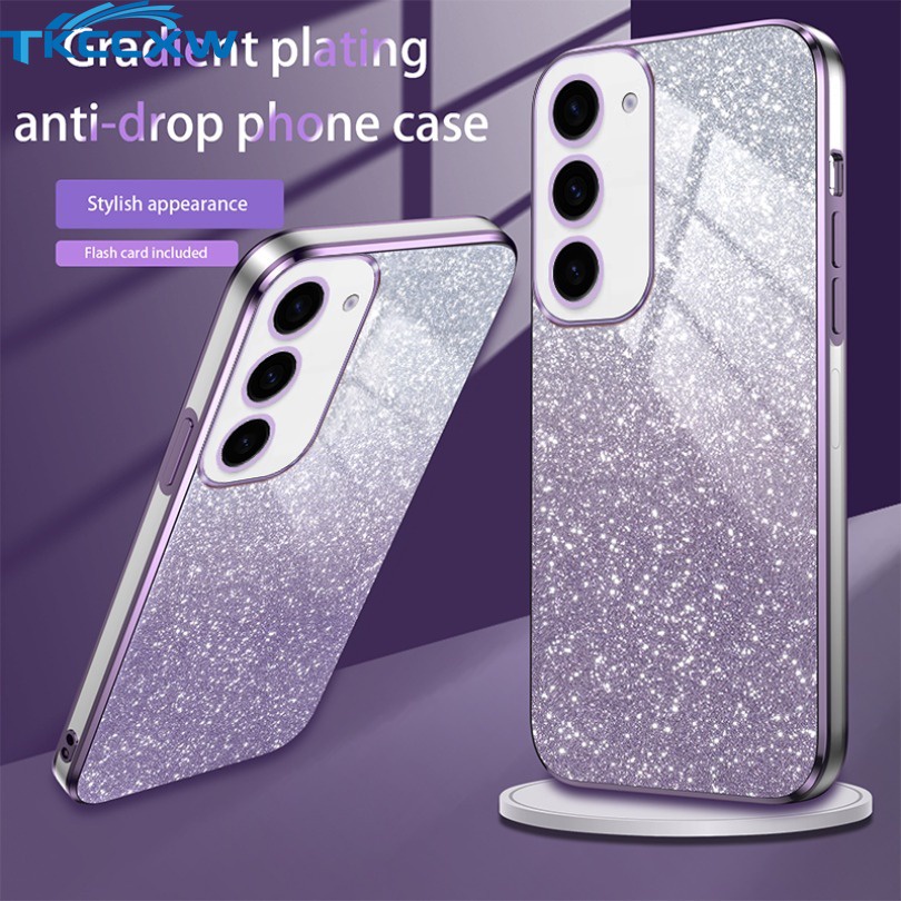 Capa Para Telefone Samsung Galaxy S20 S21 S23 FE Plus Ultra Casing Textura De Luxo Com Revestimento Macio