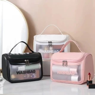 Necessário Organizador Viagem Bolsa Impermeável De Maquiagem Transparente Portátil Flip Marisa em Oferta na Shopee