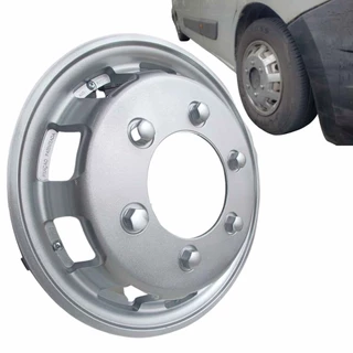 Calota Esportiva Aro 15 Para Vans HR Bongo Master Sprinter Ducato Prata Capa Roda