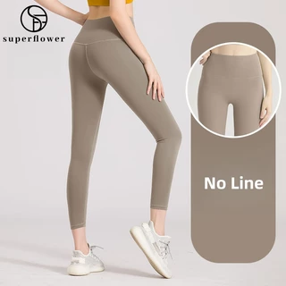 SUPERFLOWER Linha Feminina Sem Embaraçamento Calças De Yoga Slim Hight Waist Tummy Control Leggings Para Ciclismo De Corrida De Ginástica