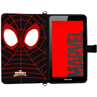 Tablet Infantil Twist Tab Spider Man Tela 7 Wifi 64 GB Preto